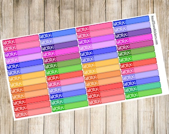 Work Stickers Planner Stickers ~ Great for Happy Planners, Erin Condren, and all other planners