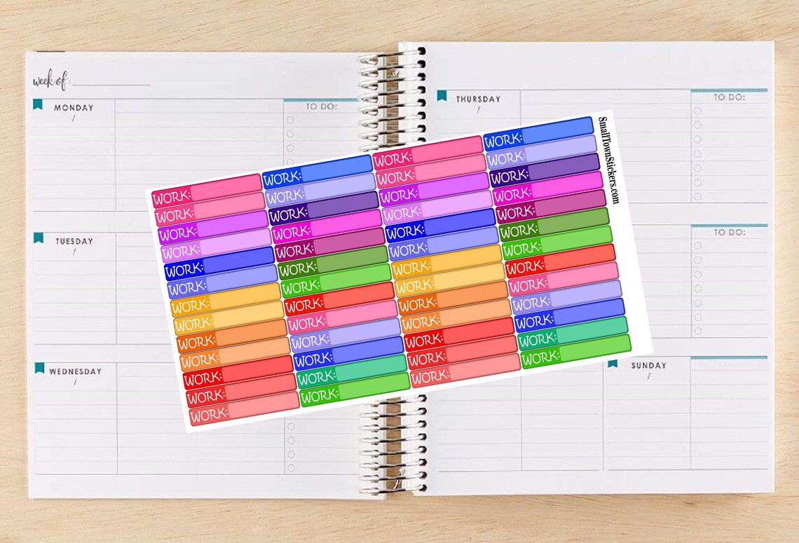 Work Stickers Planner Stickers Great for Happy Planners - Etsy