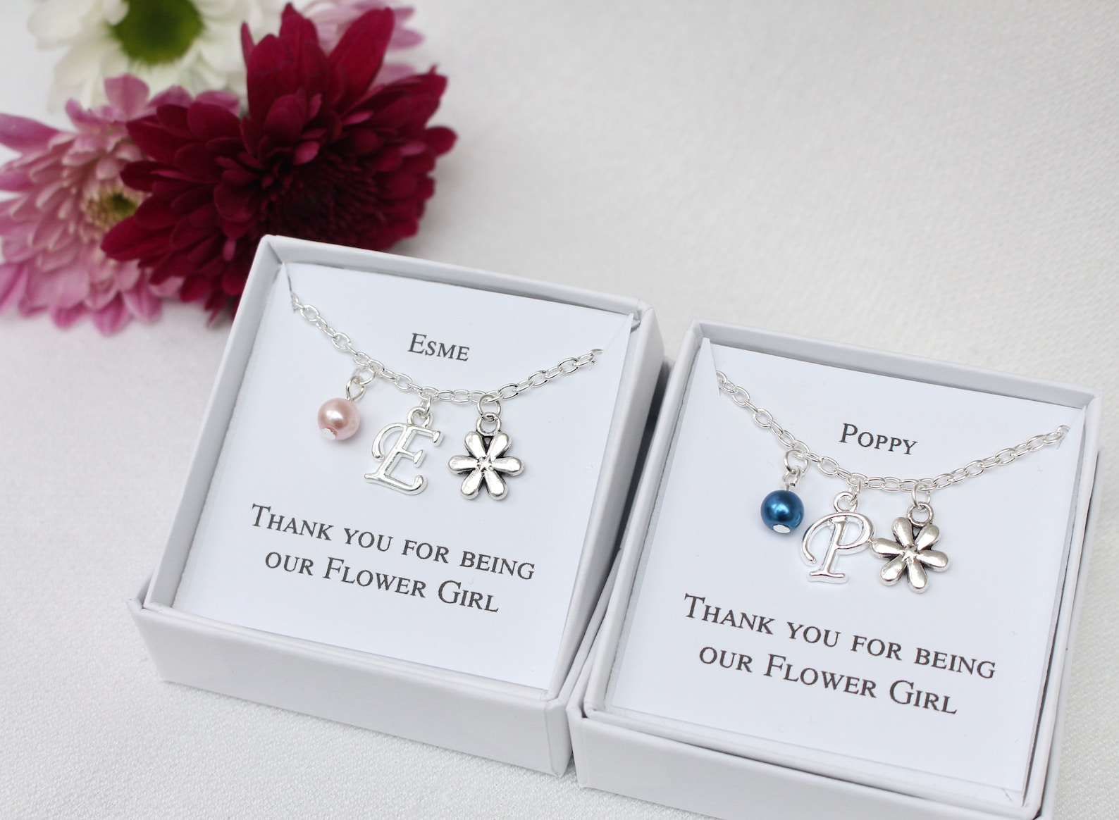 Flower Girl Gift Flower Girl Bracelet Flower Girl Charm Etsy UK