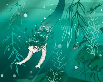 Green Sea Mermaid