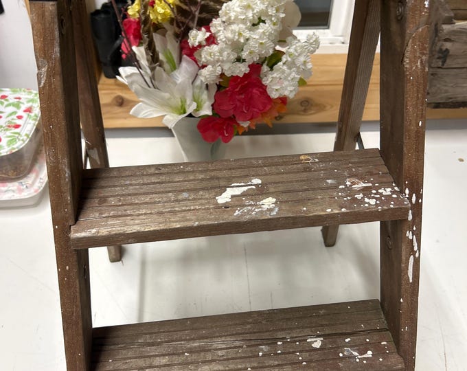 Vintage Step Ladder. Repurpose. Reuse. Plant Stand - Etsy