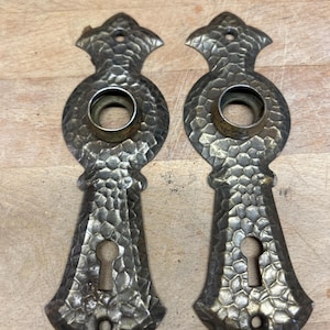 Antique victorian door plates, door handle back plates