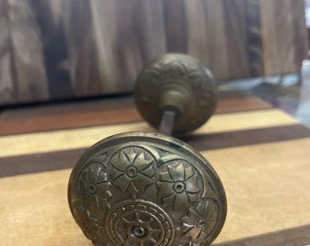 Victorian brass door knob, door handle