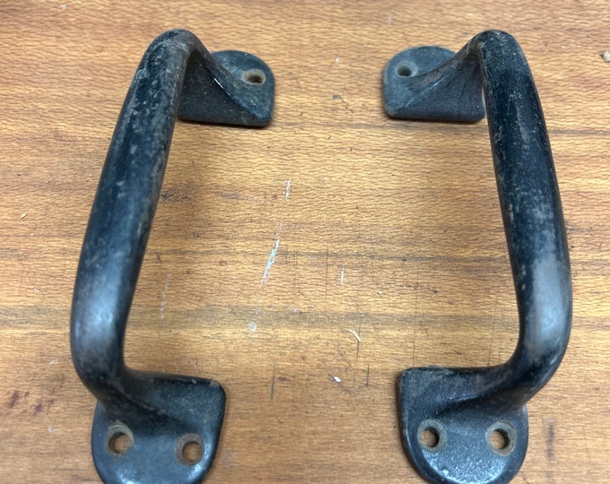 Vintage Metal Trunk Handles Barn Door. Crate Metal Handles Etsy