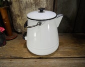 Vintage Kettle, enamelware coffee pot