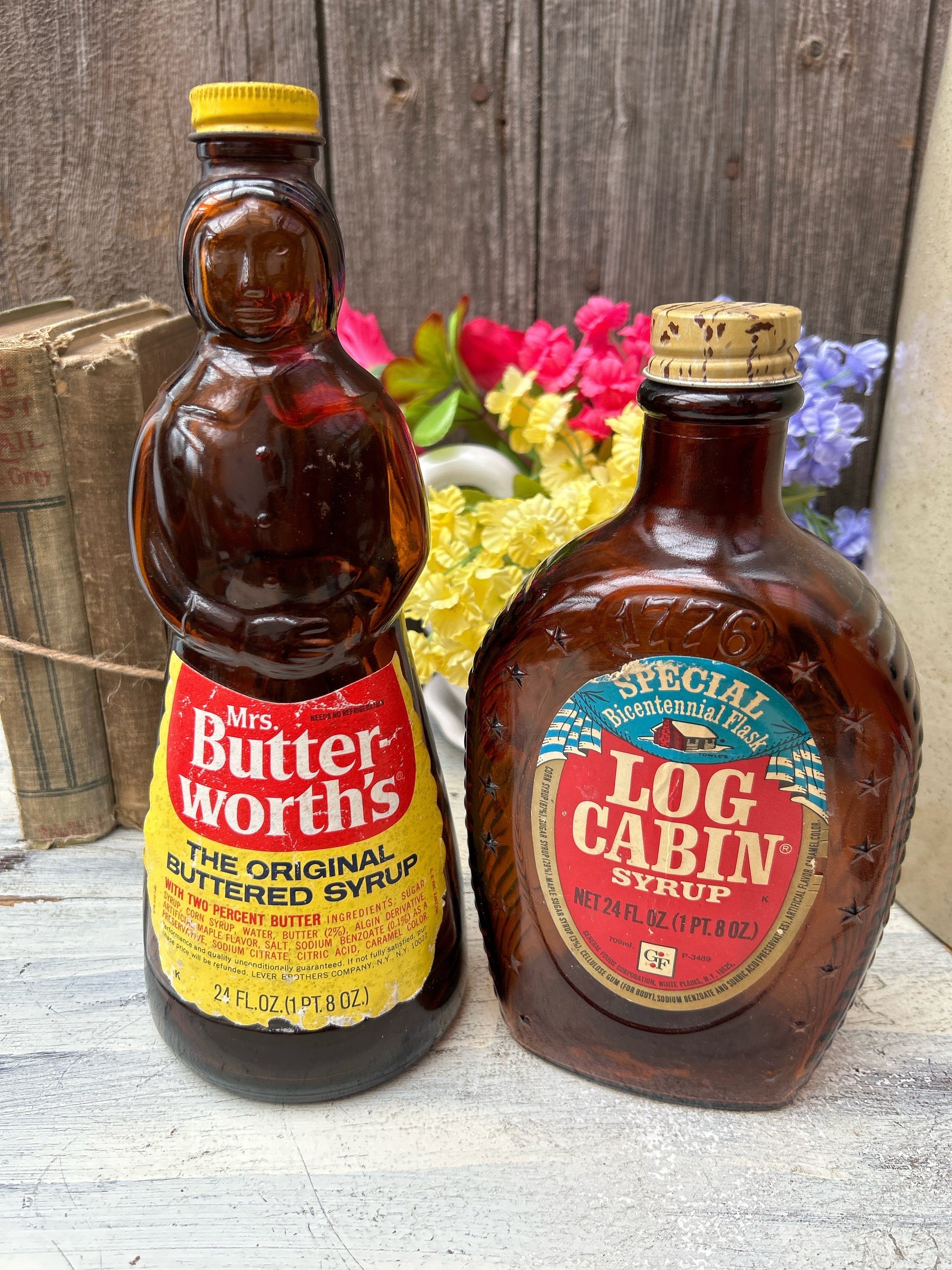 【1970s vintage】 Mrs.Butter worth's シロップ瓶 1970 VINTAGE MRS. BUTTER-WORTH'S 24 OZ. SYRUP BOTTLE 10