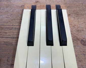Antique piano keys, musical instruments, music decoration
