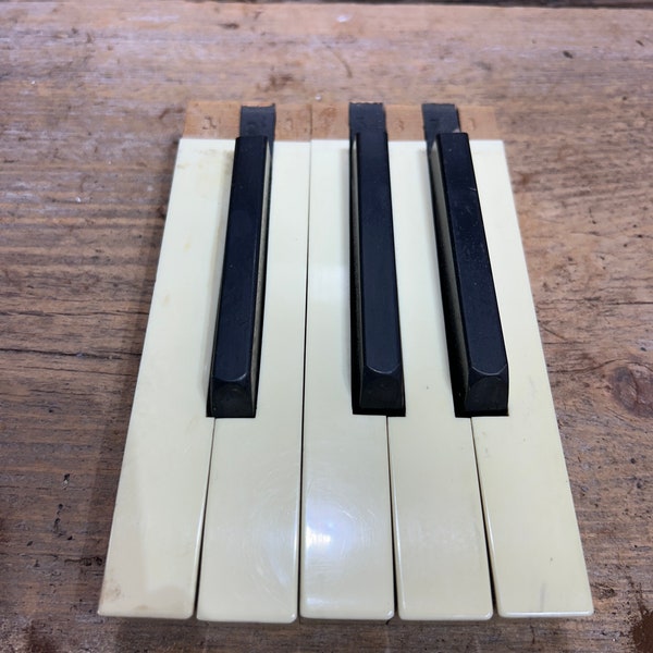 Antique piano keys, musical instruments, music decoration