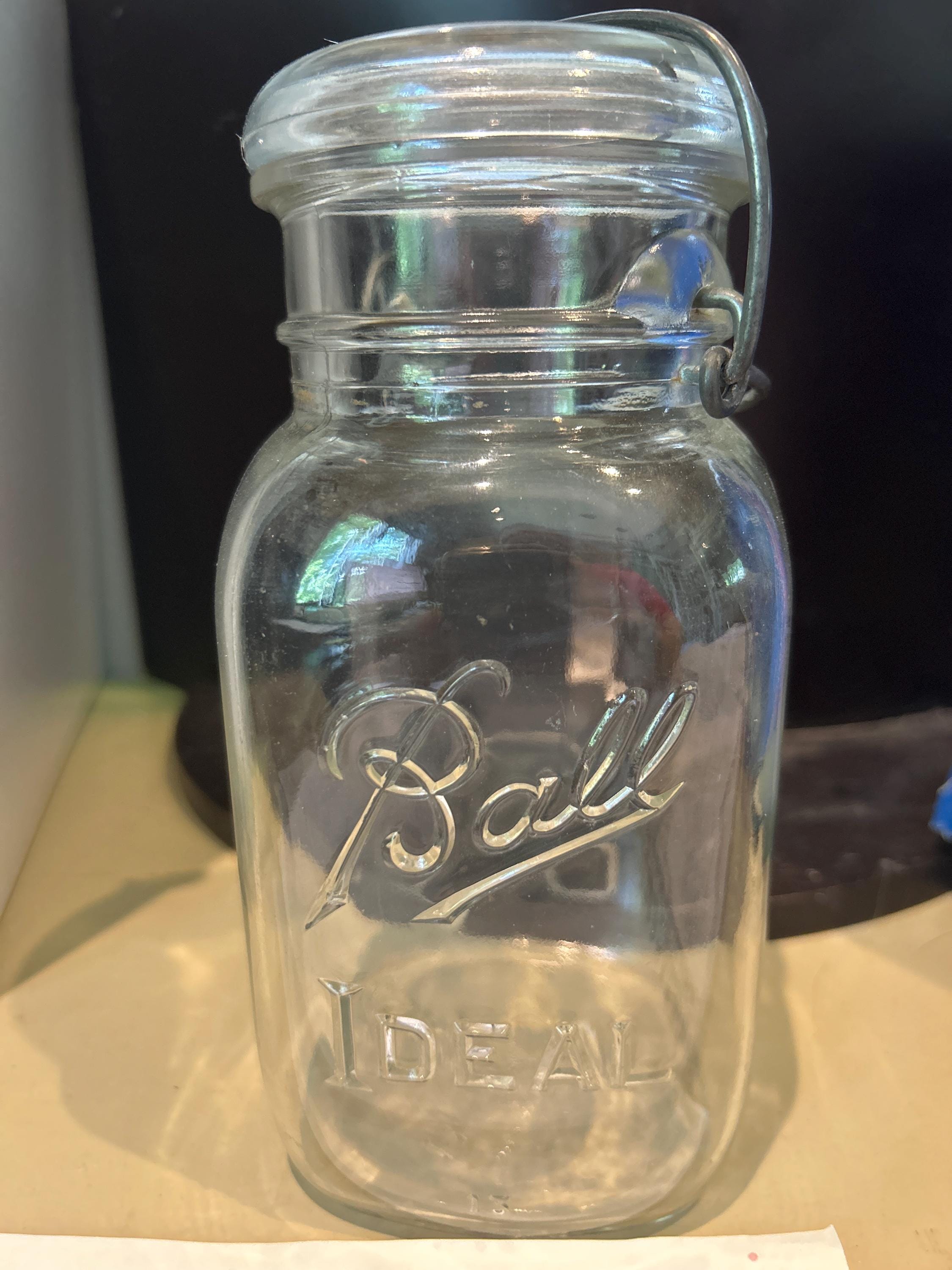 Number 13 Antique Mason Jar - Etsy