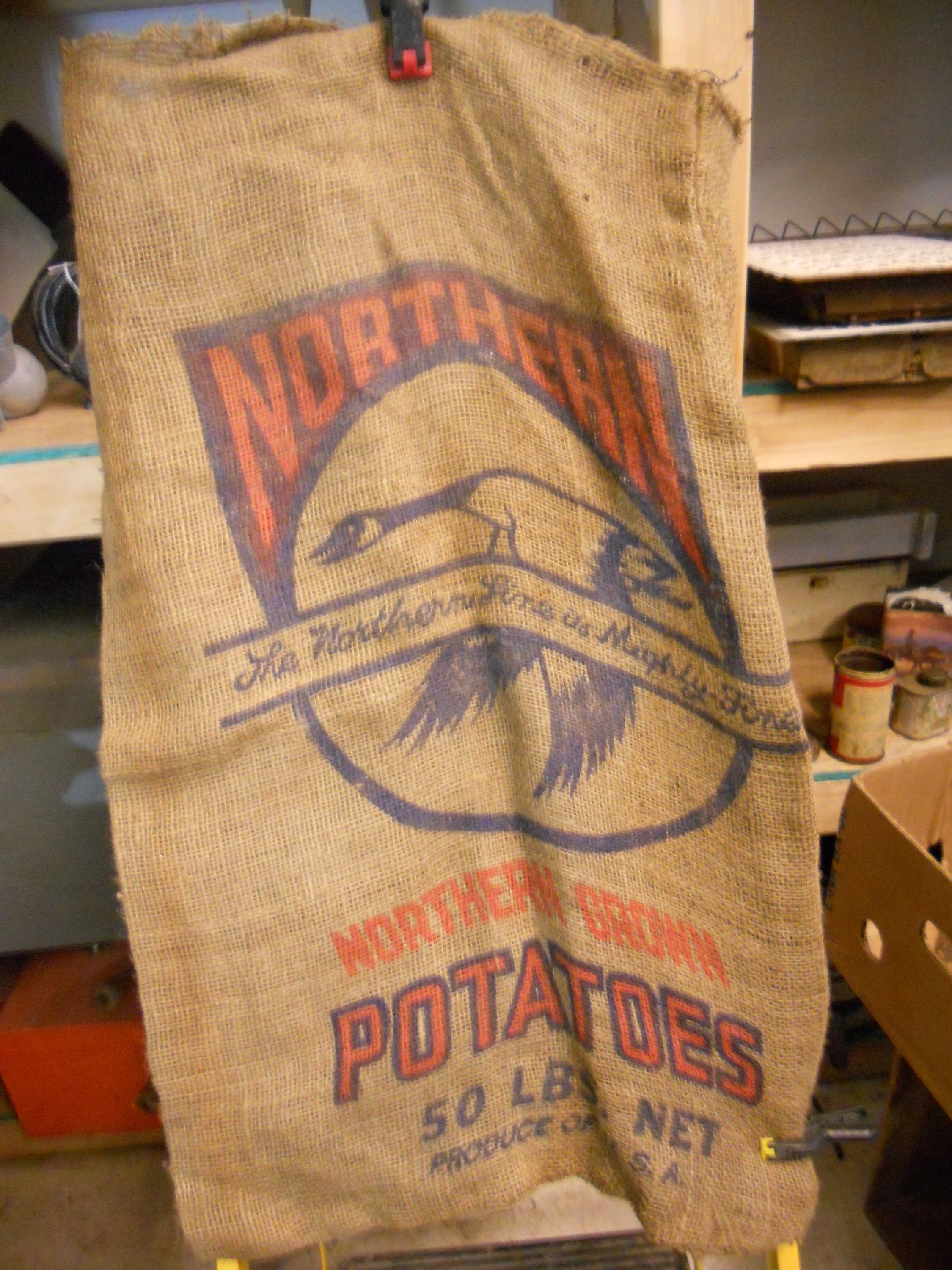Northern Burlap Sack Potato sack Etsy
