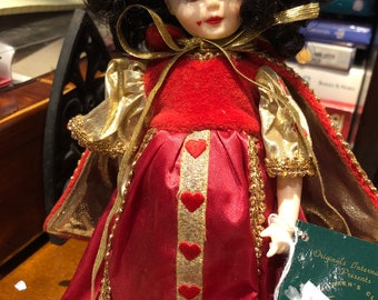 Vintage Doll , Chris Miller , Queen of Hearts 8”