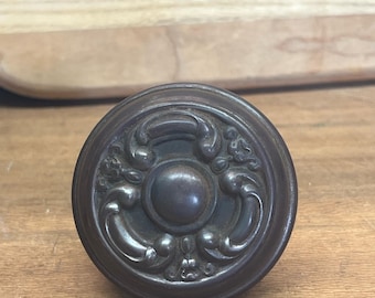 Victorian ornate metal door knob, door handle