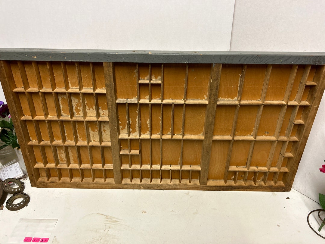 Antique Printer Drawer Hamilton Letterpress Tray Typeset Etsy