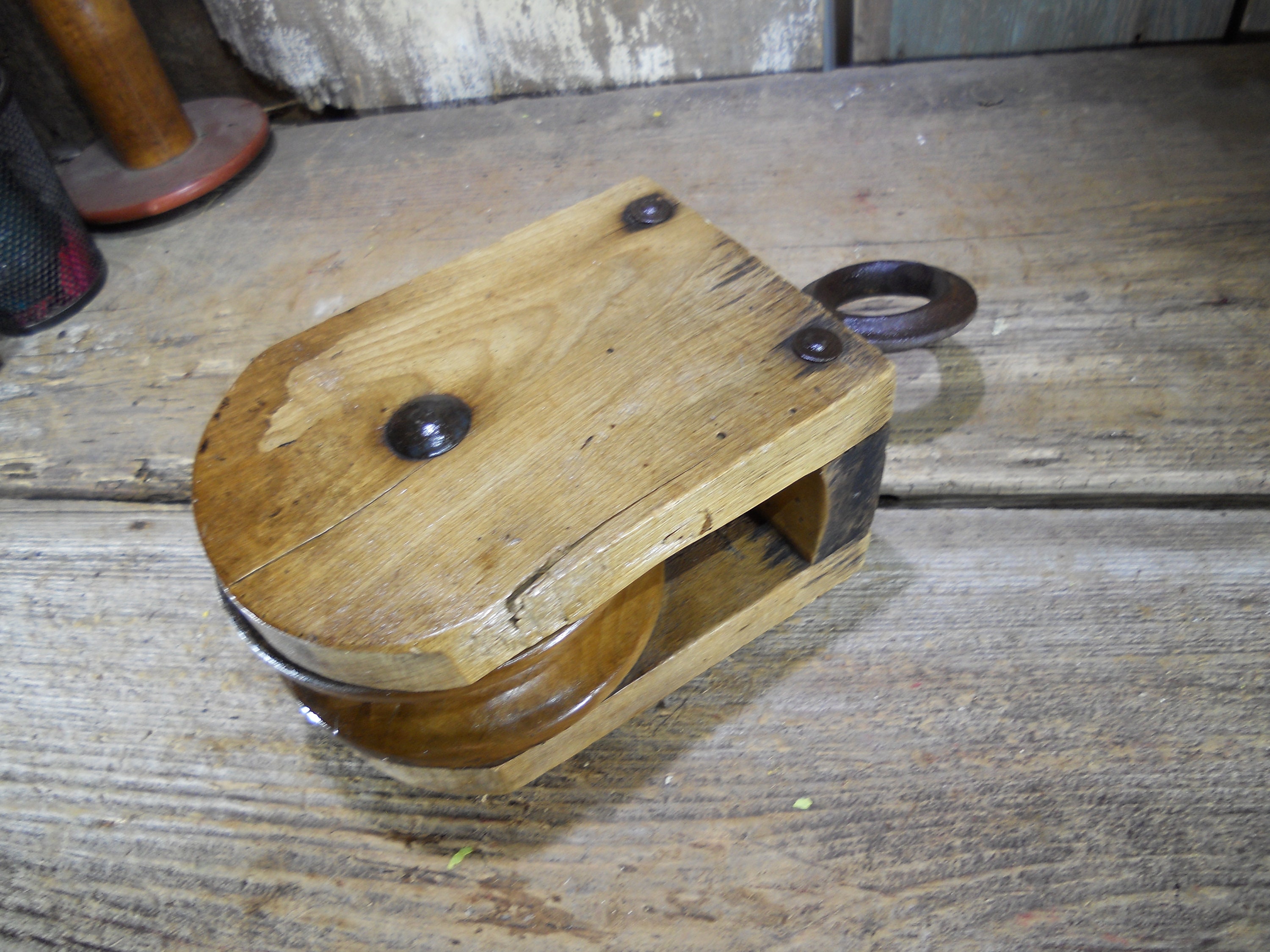 Antique Barn Pulley, Rope Pulley, Straight off the Farm - Etsy