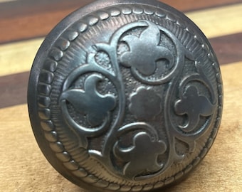 Victorian ornate metal door knob, door handle