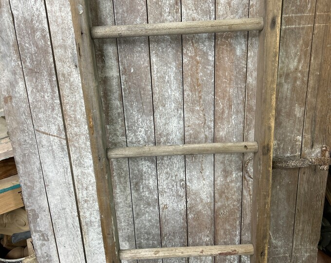 Vintage Farmhouse 3 Step Ladder. Farm Ladder. Towel Rack. Etsy