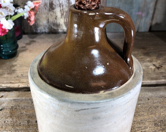 Vintage Crock Jug 1/2 Gal. Maple Syrup Jug Etsy