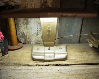 Vintage Light, Steampunk Light, Antique Light, Desk Lamp, Works!