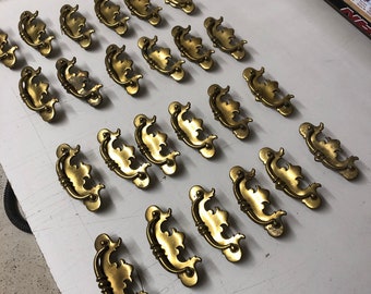 24 Antique Victorian Ornate Dresser Drawer Pulls