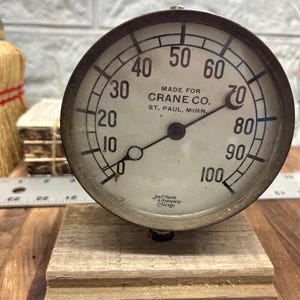 Antique Pressure Gauge - Etsy