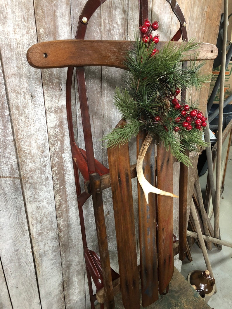 Vintage Christmas Sled 