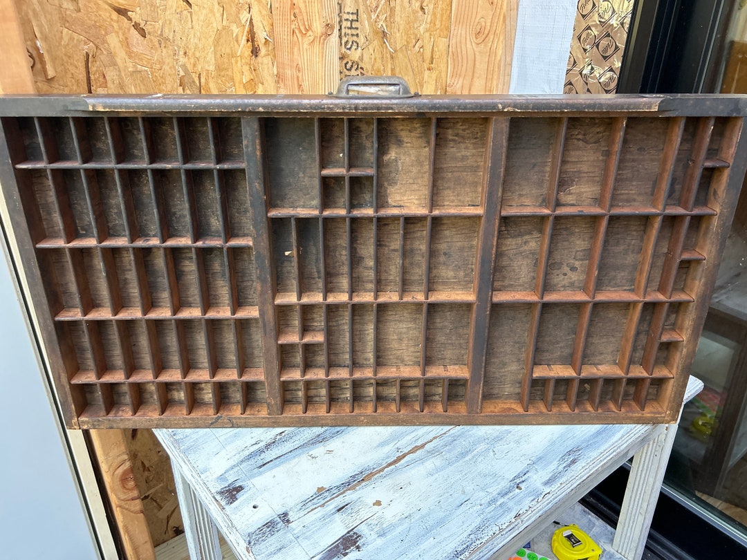Antique Printer Drawer Hamilton Letterpress Tray Typeset Etsy