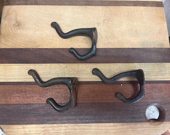 Antique original Farm Coat Hanger Hooks. Straight off the Farm