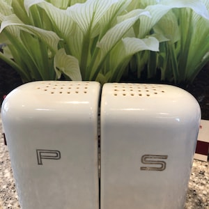 Vintage salt and pepper shakers,