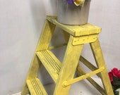 Vintage Step Ladder. repurpose. reuse. Plant Stand