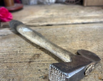 Vintage hatchet, axe, blacksmith forged ax, tomahawk throwing