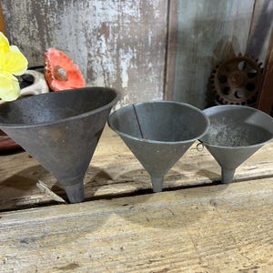 Vintage Galvanized Funnels/farm Tool - Etsy