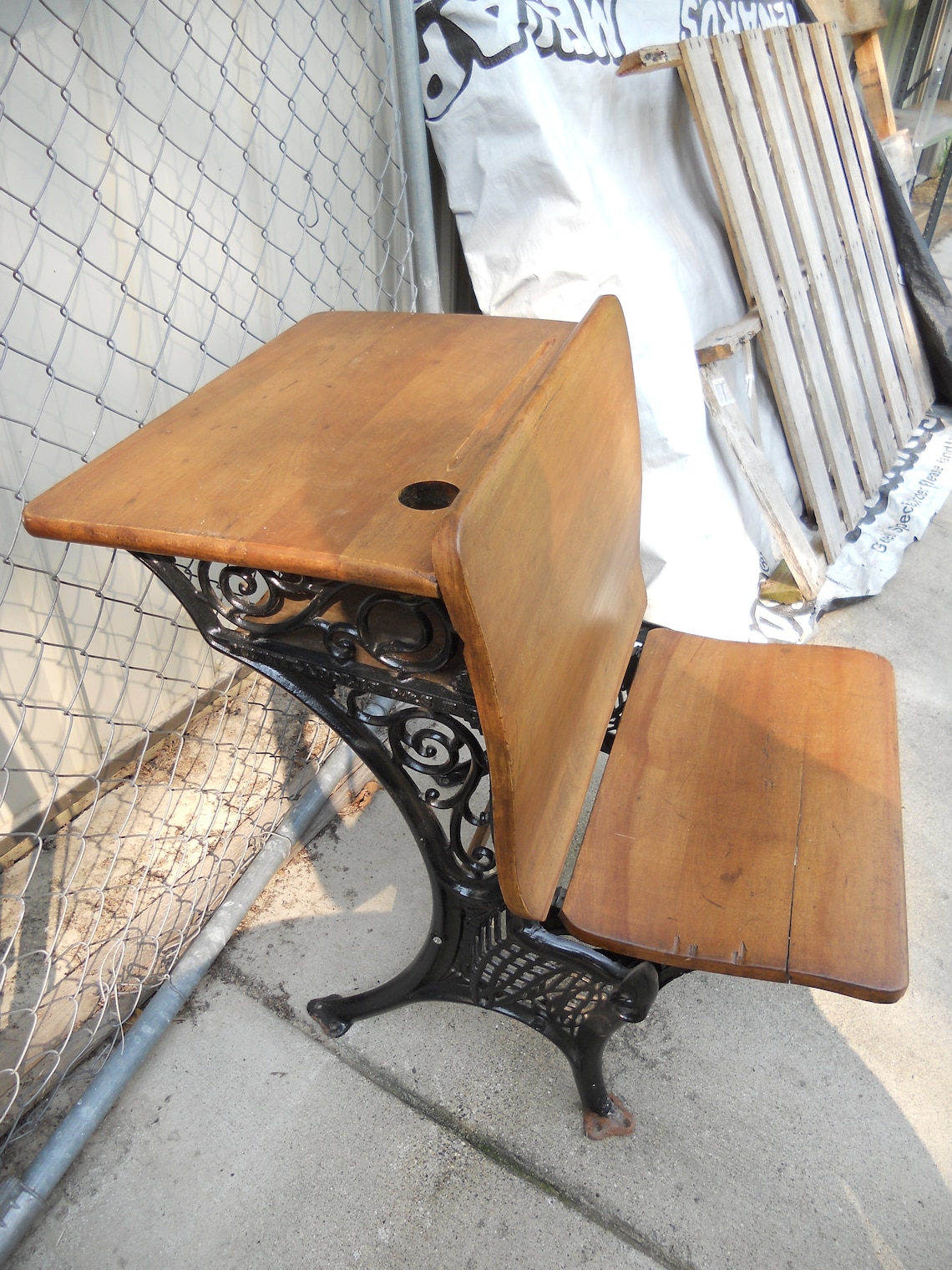 Antique School Desk Minneapolis O S.F Co. Etsy
