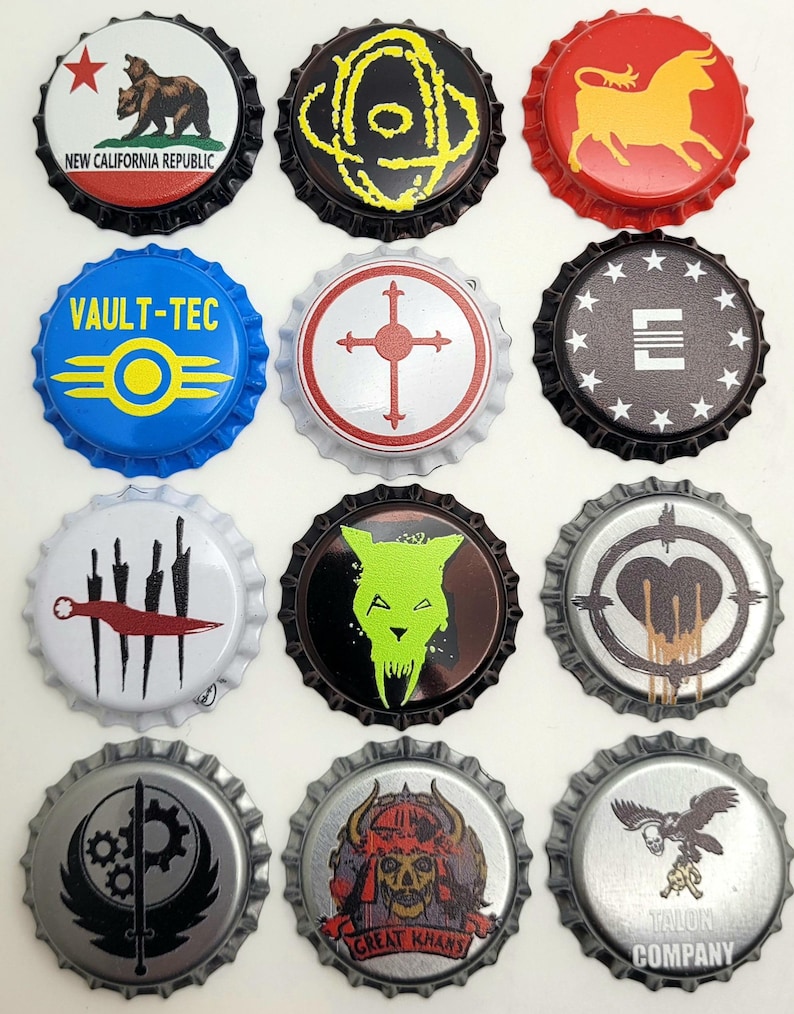 4# Set - 12 Wasteland Inspired Weathered or Clean High Quality Printed ...