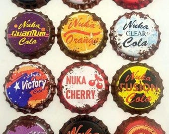Build your own set Weathered Wasteland inspired You Pick Your Favorite Bottle Caps!  High Quality Printed on Real Usable Caps!