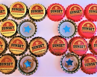 Sunset Sarsaparilla Star Caps - Etsy