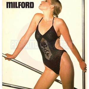Milford Crochet Swimwear Size 10-12 in Instant Download PDF 2 pages