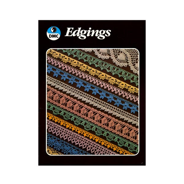DMC Edgings Booklet - Crochet Edging Patterns Instant Download PDF 18 pages