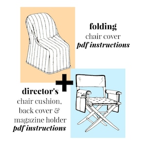 Leather Directors Chair Cover Etsy