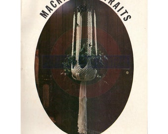 Macraméportretten, boek 5-10 vintage macramépatronen PDF direct downloaden 24 pagina's