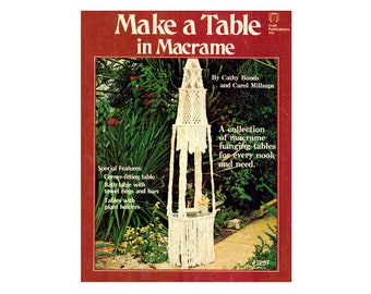 Maak een tafel van macramé - vintage macramépatronen uit de jaren 70 pdf direct te downloaden 24 pagina's