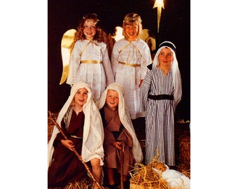 Nativity Costumes, instructions for DRAFTING SEWING PATTERN pieces pdf 5 pages