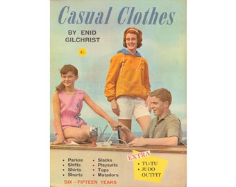 Enid Gilchrist Casual Clothes - Drafting Book -  Instant Download PDF 52 pages