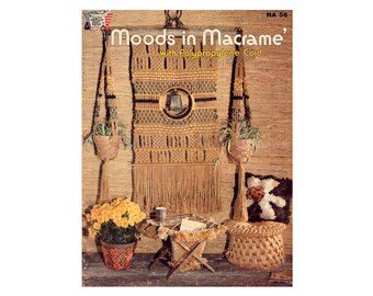 Moods in Macramé - 14 Knotting Projects Instant Download PDF 16 pages