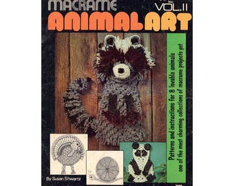 Macrame Animal Art Vol II - Vintage Makramee Muster Instant Download PDF 23 Seiten