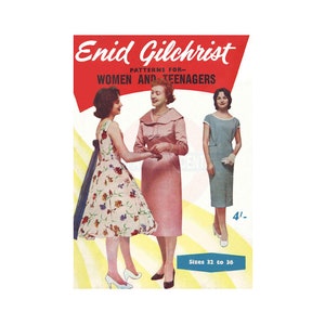 Enid Gilchrist Libro con modelli per donne e adolescenti - Libro da disegno - Download istantaneo PDF 52 pagine