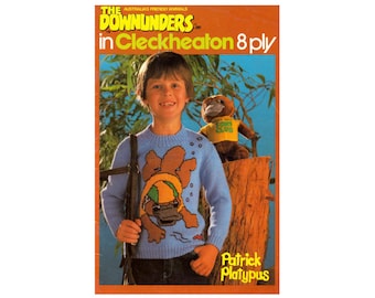 9 patrones de suéteres tejidos de Downunders, descarga instantánea en PDF (20 páginas)