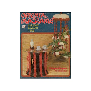 Macramé oriental - 7 projets de macramé Téléchargement instantané PDF 20 pages