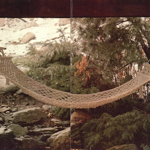 Vintage 70s &quot;Le hamac&quot; Macrame Hammock Pattern Instant Download PDF 2 pages plus file with extra instructions