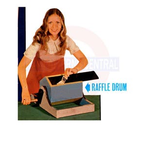 Vintage 60s Raffle Drum Woodworking/Carpentry Plans and Instructions, Instant Download PDF 3 pages