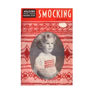 Weldons Book 337 Smocking Step-by-step Instructions For Smocking Designs Instant Download PDF 24 pages